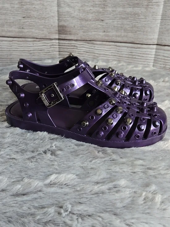 Melissa Purple Jelly Shoes, Womens Size 6 - Picture 5 of 9